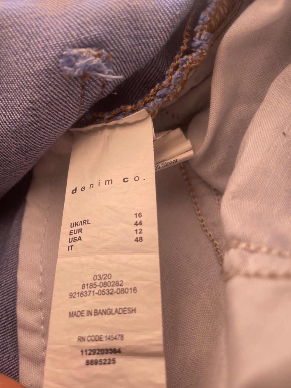 Primark Denim Co. Women's Skinny Jeans in Blue with Raw Hem - Like New - Picture 7 of 9